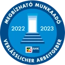 Megbízható munkaadó 2022-2023